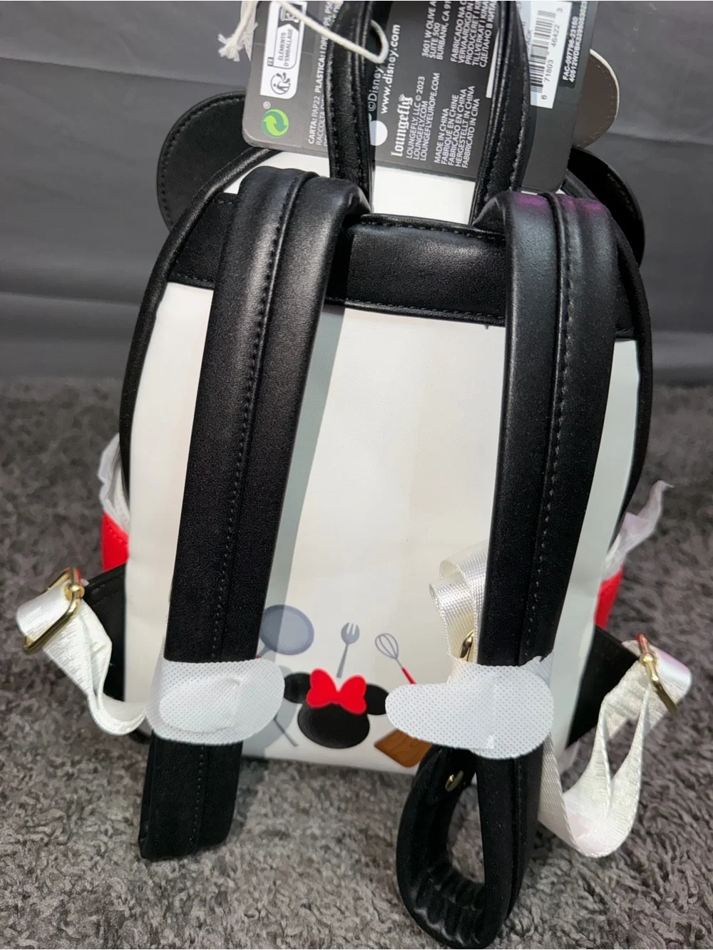 Loungefly Minnie Mouse Red, White & Black Mini Backpack